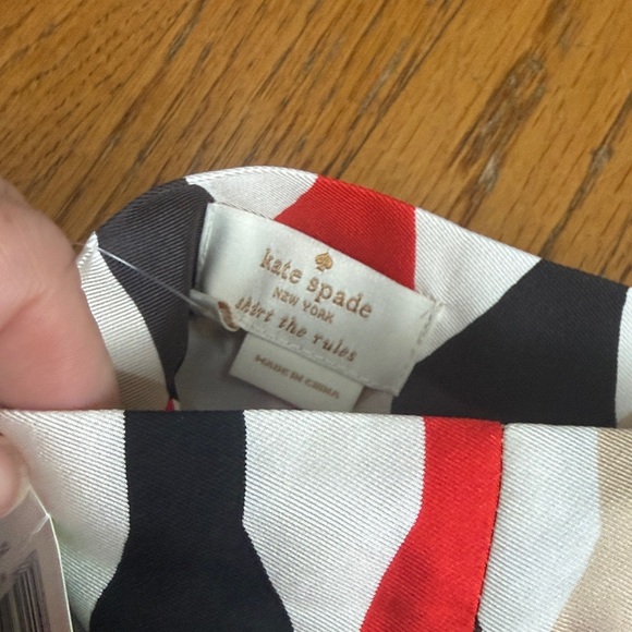 Kate Spade A-Line Skirt - Red, Black, Cream - Picture 4 of 4